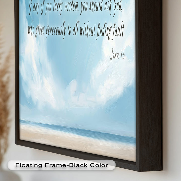 James 1:5 – Ask God for Wisdom Bible Verse Oil Painting