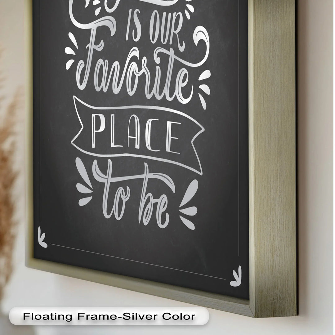 Together Is Our Favorite Place – Chalk Style Oil Painting - MyPhotoStation