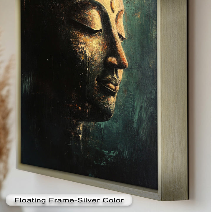 Buddha Face Wall Art – Religious Oil Painting