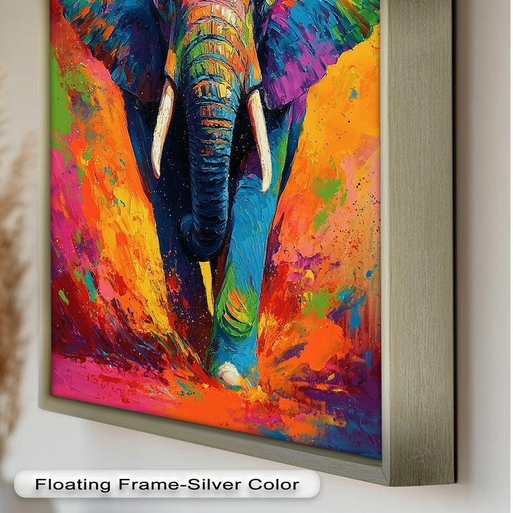 Color Explosion Elephant - Animal Oil Painting