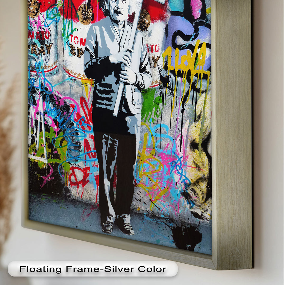 Einstein’s Protest – Banksy Oil Painting