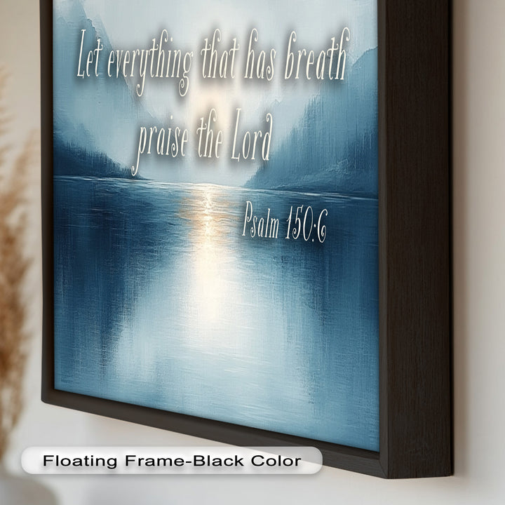 Psalm 150:6 – Praise the Lord Bible Verse Oil Painting