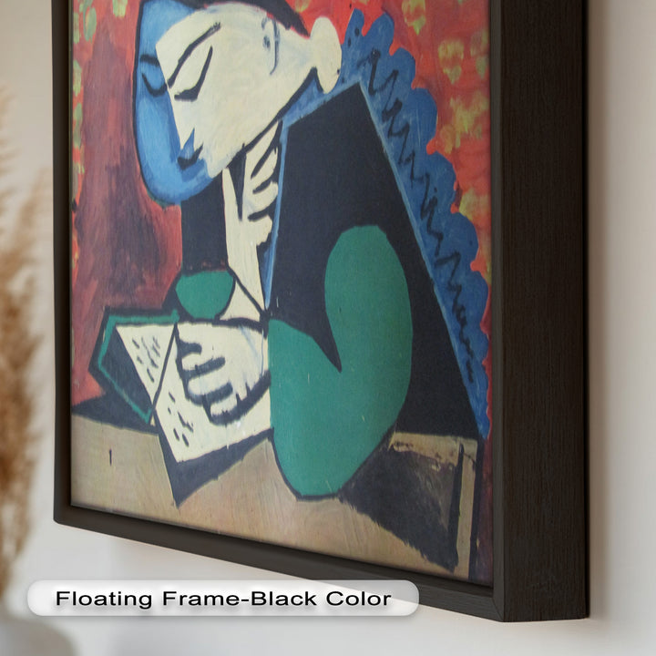 The Reader – Cubist Portrait of Quiet Focus Picasso Oil Painting