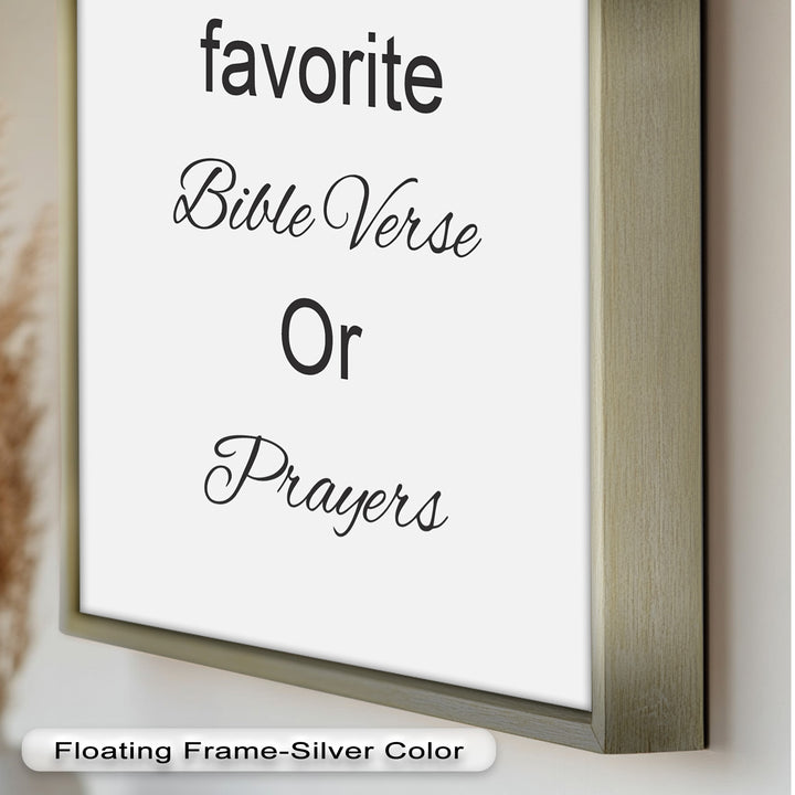 Custom Bible Verse Wall Art – Personalized Oil Painting