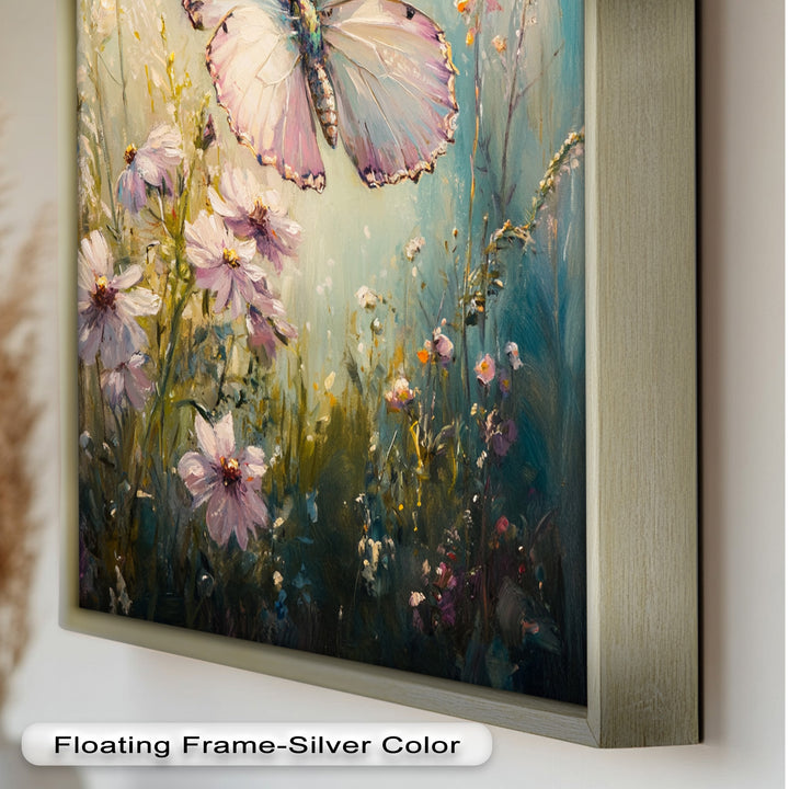 Butterfly Among Wildflowers – Animal Oil Painting