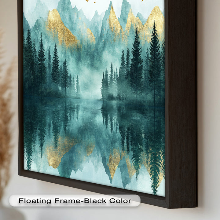 Mist Mountains – Forest Oil Painting