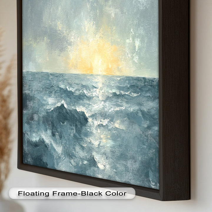 Sunrise Ocean View Decor - Seascape Oil Painting