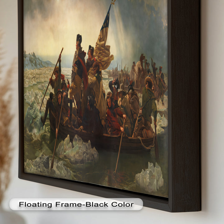 Washington's Crossing – Patriotisches Ölgemälde der Amerikanischen Revolution