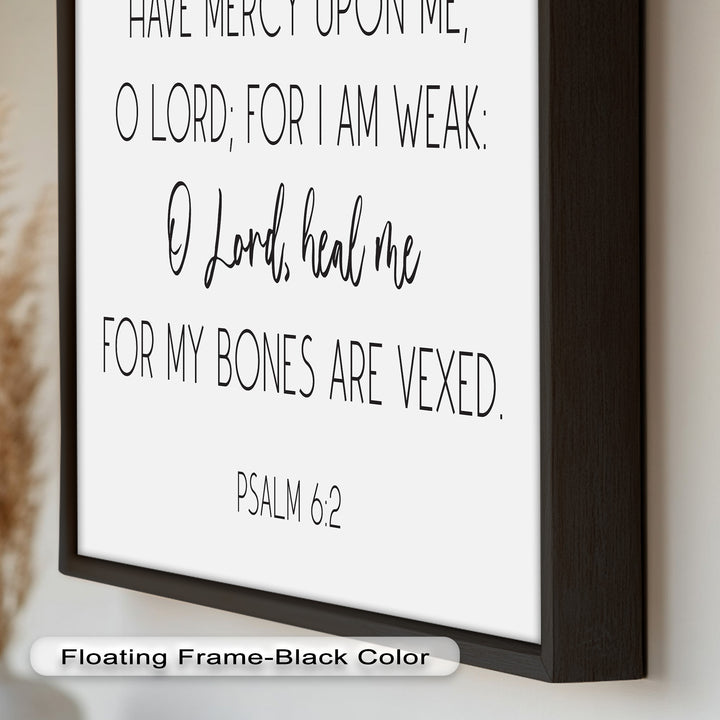 Psalm 6:2 Wandkunst – Christliche Bibel-Ölgemälde