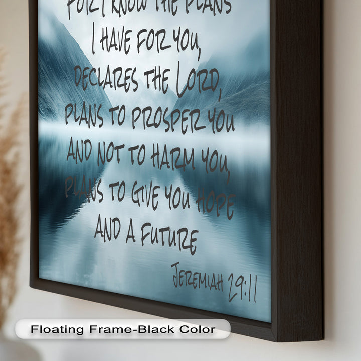 Jeremiah 29:11 – God's Plan Bible Verse Oil Painting