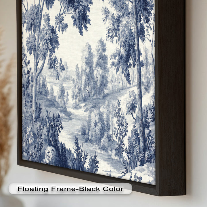 Monochrome Forest Wall Art – Classic Landscape Oil Painting