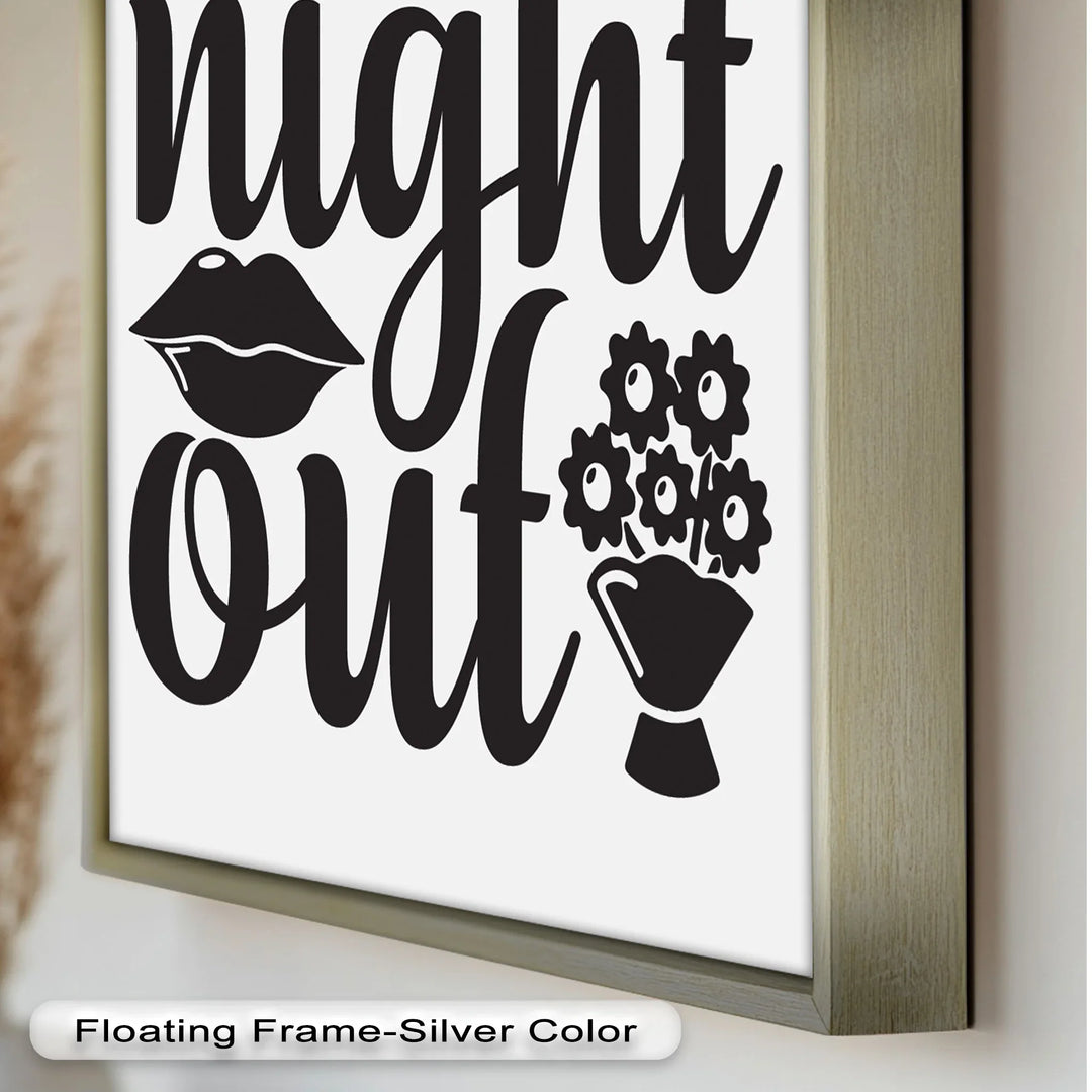 Girls Night Out – Typography Oil Painting - MyPhotoStation