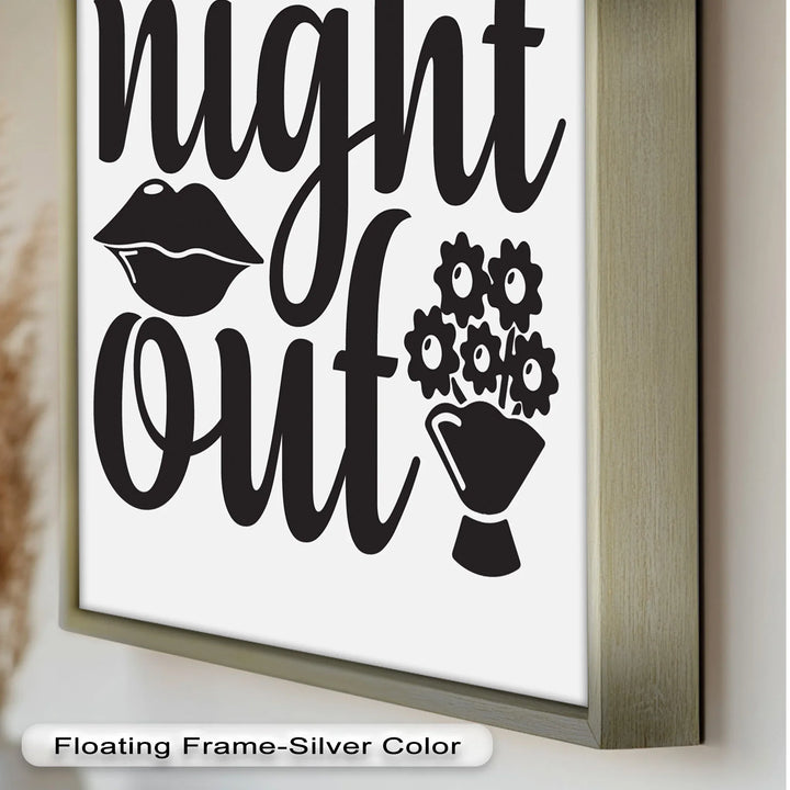 Girls Night Out – Typography Oil Painting - MyPhotoStation