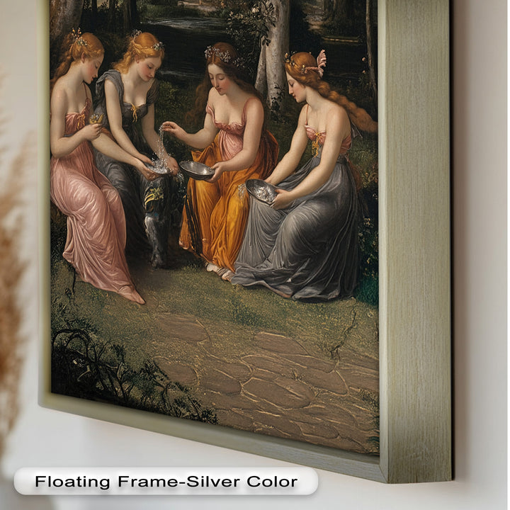 Forest Nymphs at the Spring – Mythical Gathering Oil Painting