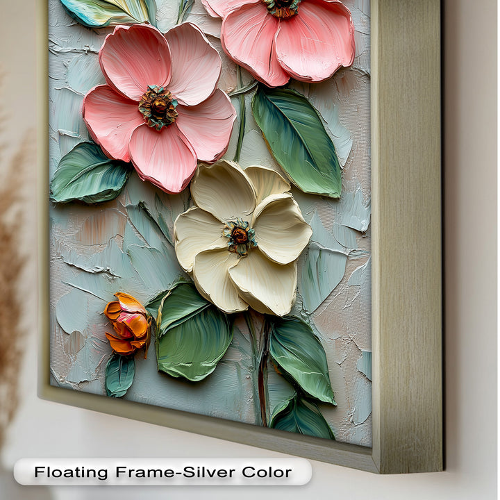 Petal Whispers – Floral Elegance Flower Oil Painting