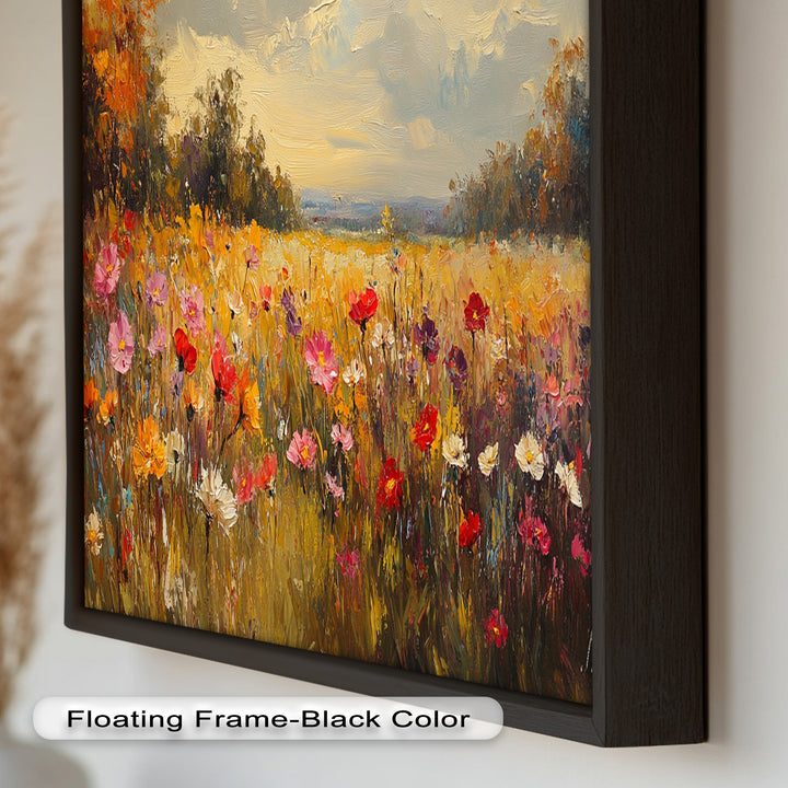 Wildflower Field – Floral Oil Painting