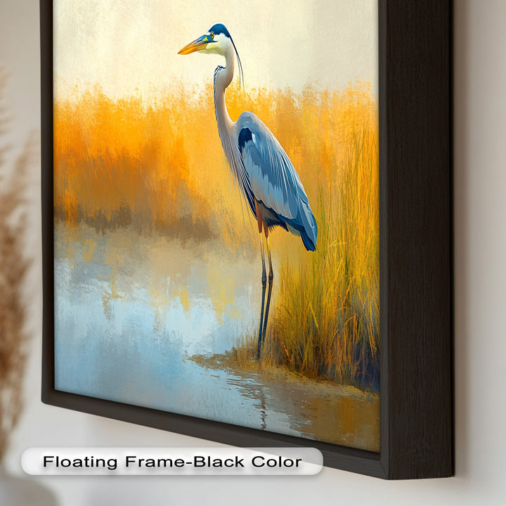 Blue Heron by Autumn Marsh – Animal Oil Painting