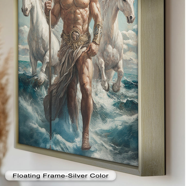 Lord of the Waves – Mythic Sea God Oil Painting