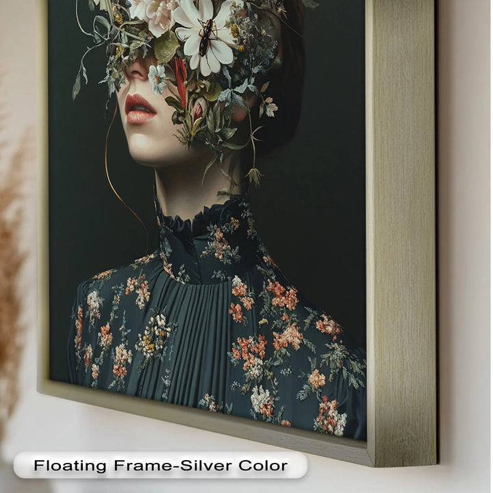 Floral Reverie – Surreal Botanical Portrait Oil Painting - MyPhotoStation