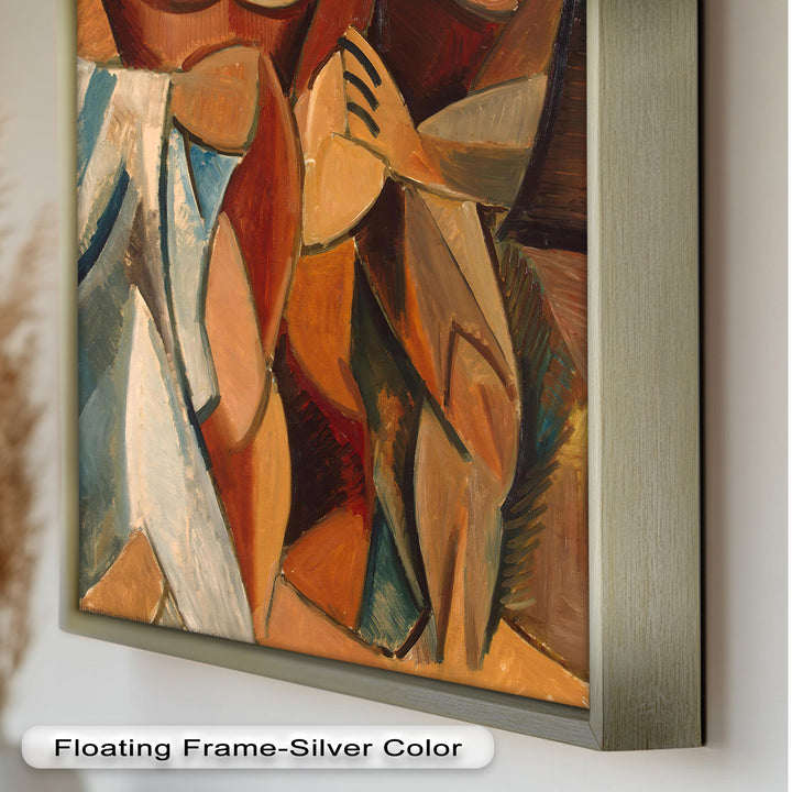 Embrace in Earth Tones – Picasso Oil Painting