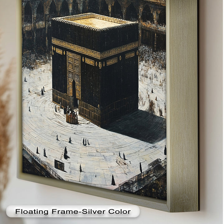 Kaaba Mecca Wall Art – Religious Oil Painting