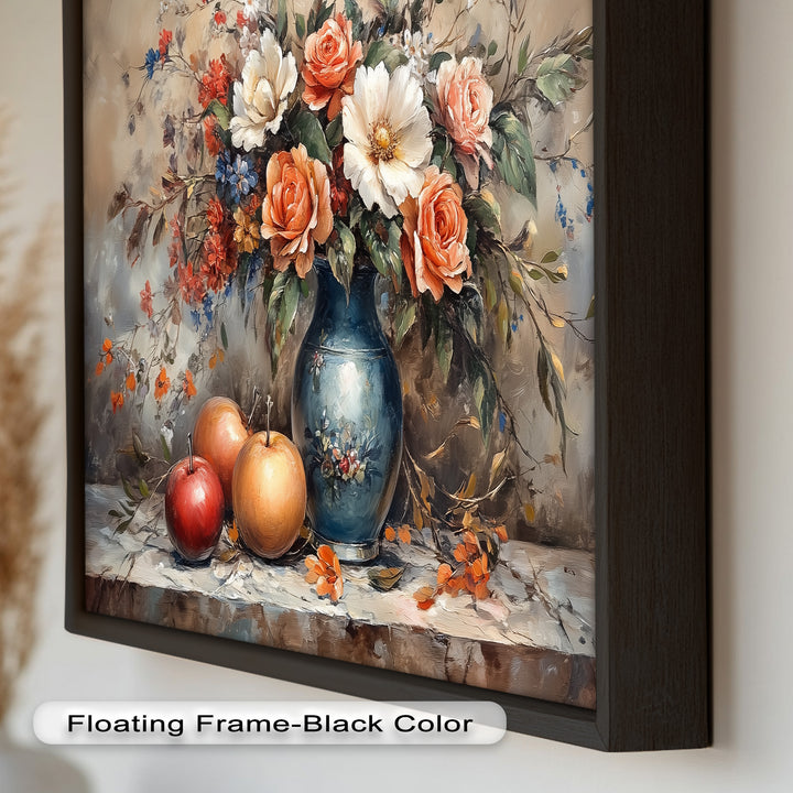 Vintage Floral Harmony – Still Life Oil Painting