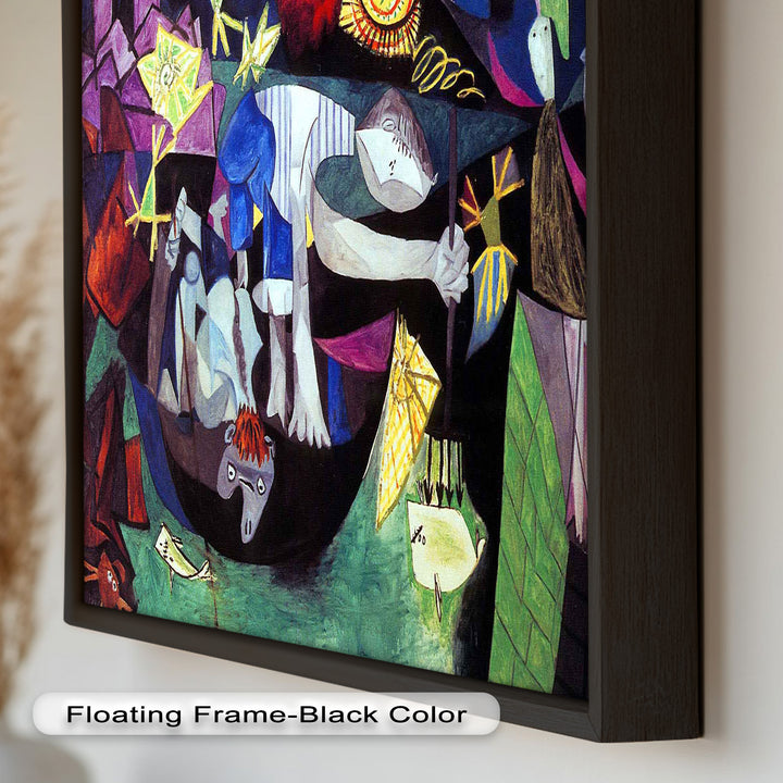 Night of the Spirals – Symbolic Surrealist Picasso Oil Painting