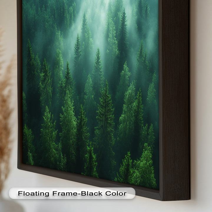 Misty Forest Landscape – Enchanting Nature Oil Painting