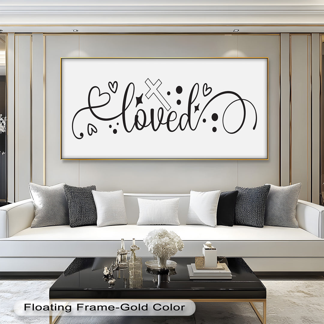 You Are Loved – Christian Bible Verse Oil Painting