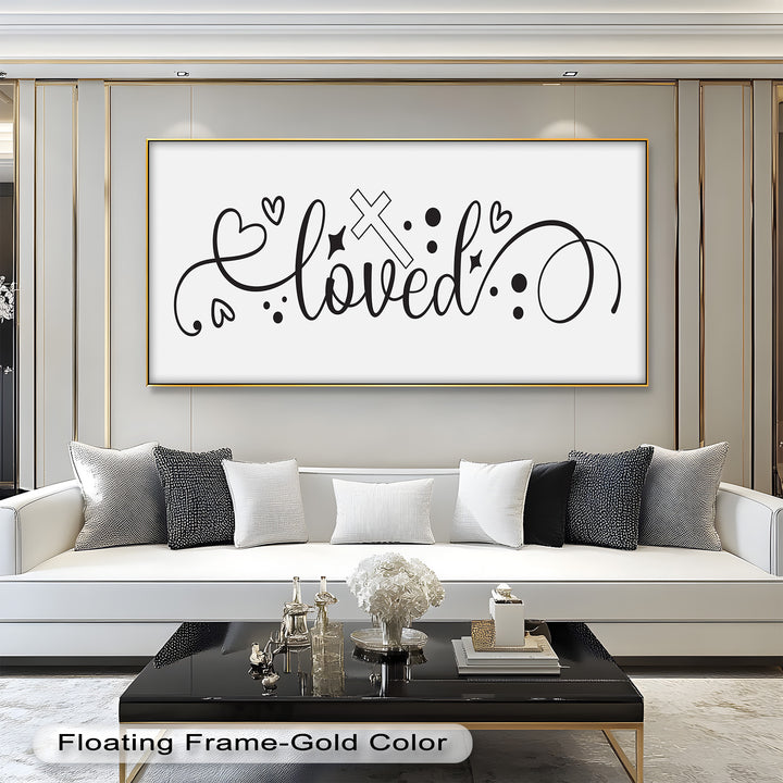 You Are Loved – Christian Bible Verse Oil Painting