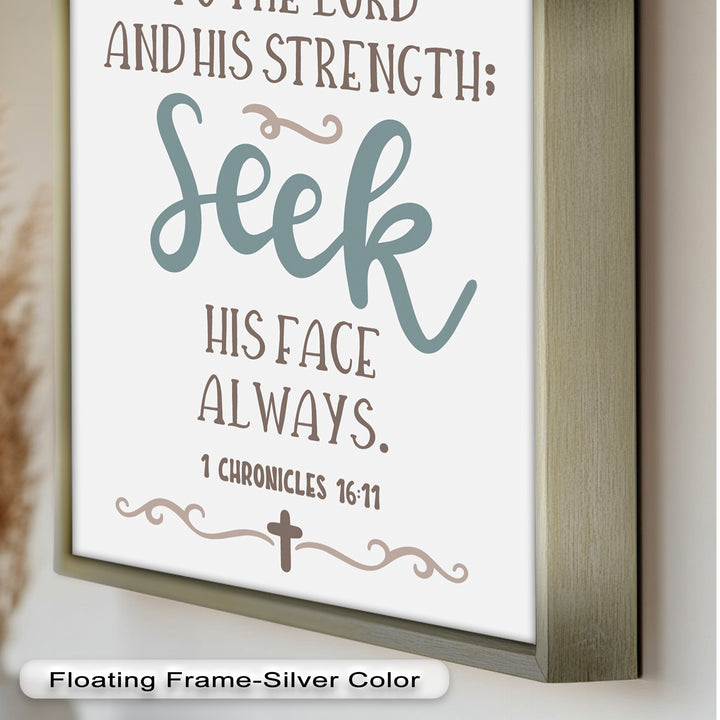 Seek His Face Always – 1 Chronicles 16:11 Oil Painting
