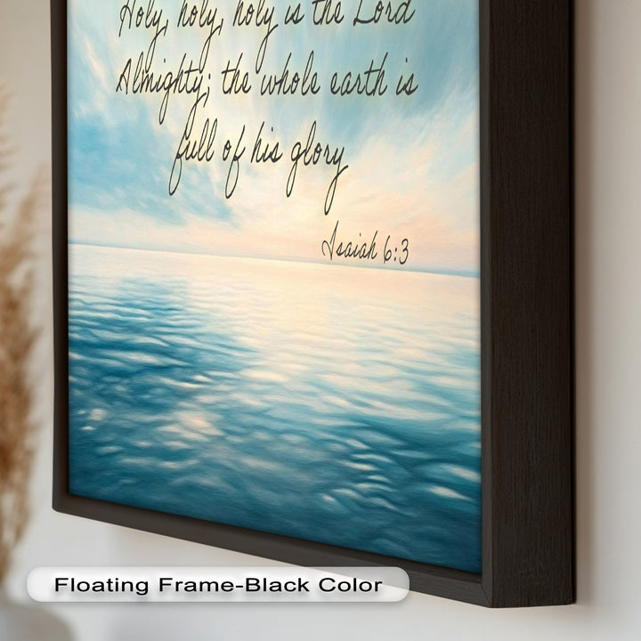 Isaiah 6:3 – Holy Is the Lord Bible Verse Oil Painting