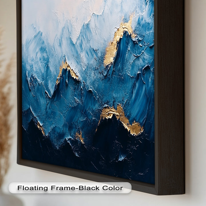 Blue Ridge Art – Abstraktes Berg-Ölgemälde