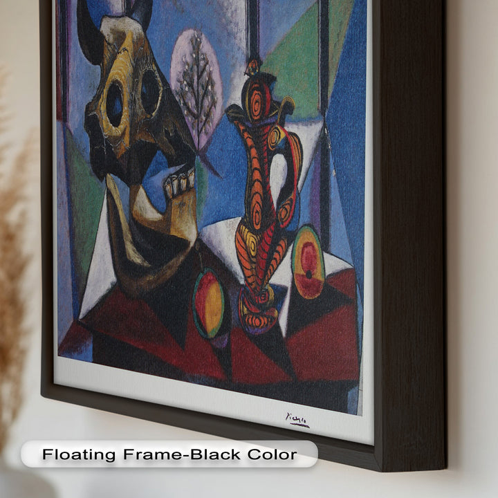 Still Life with Bull Skull – Symbolist Cubist Picasso Oil Painting