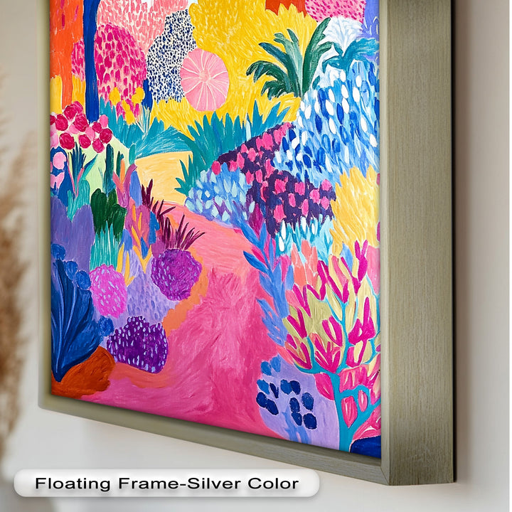 Dreamy Garden Path - Modern Oil Painting