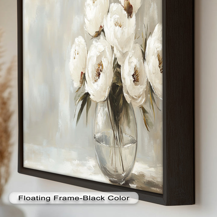 White Peony Bouquet – Floral Oil Paintings
