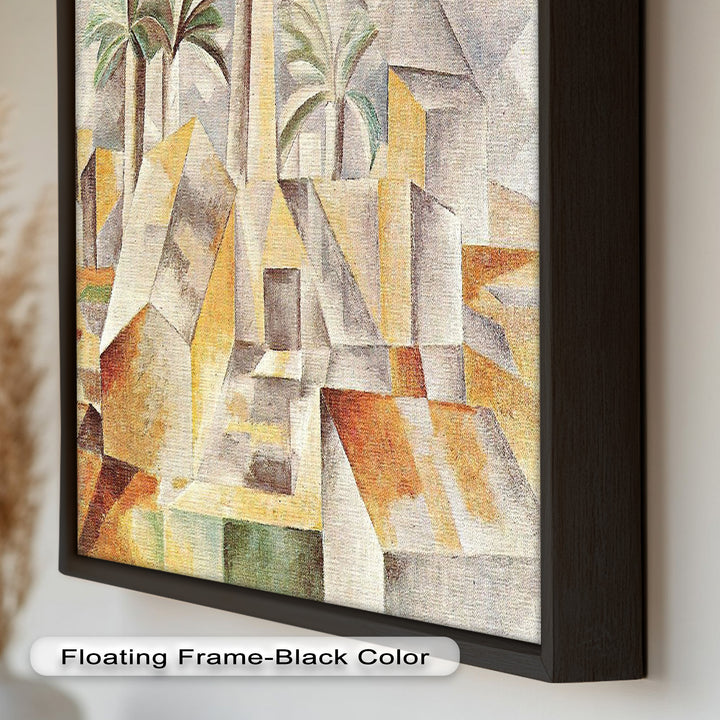 Landschaft mit Palmen von Albert Gleizes – Kubistisches Ölgemälde