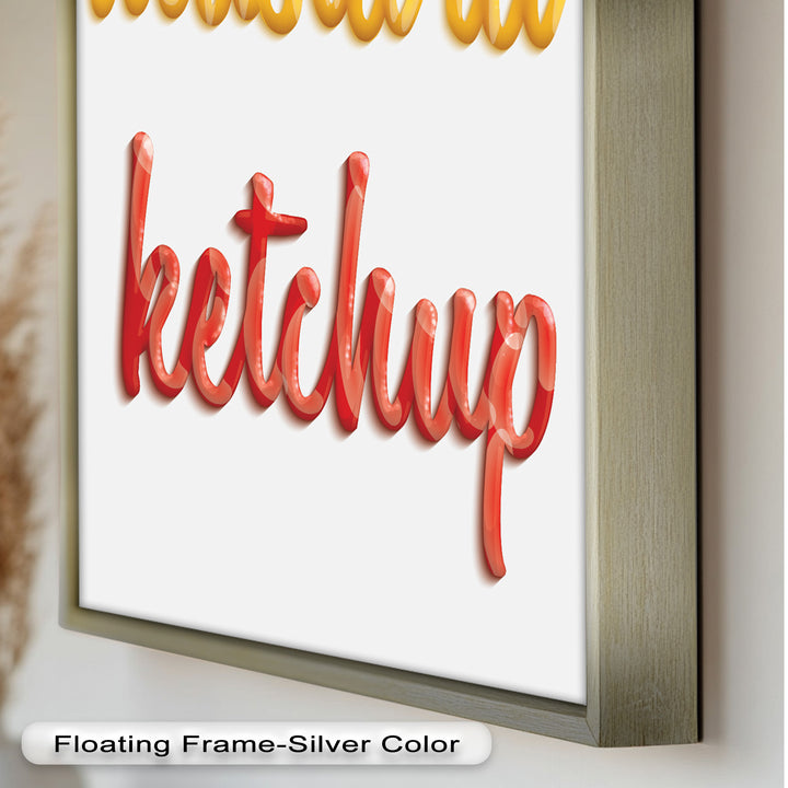 Mustard & Ketchup – Typography Oil Painting