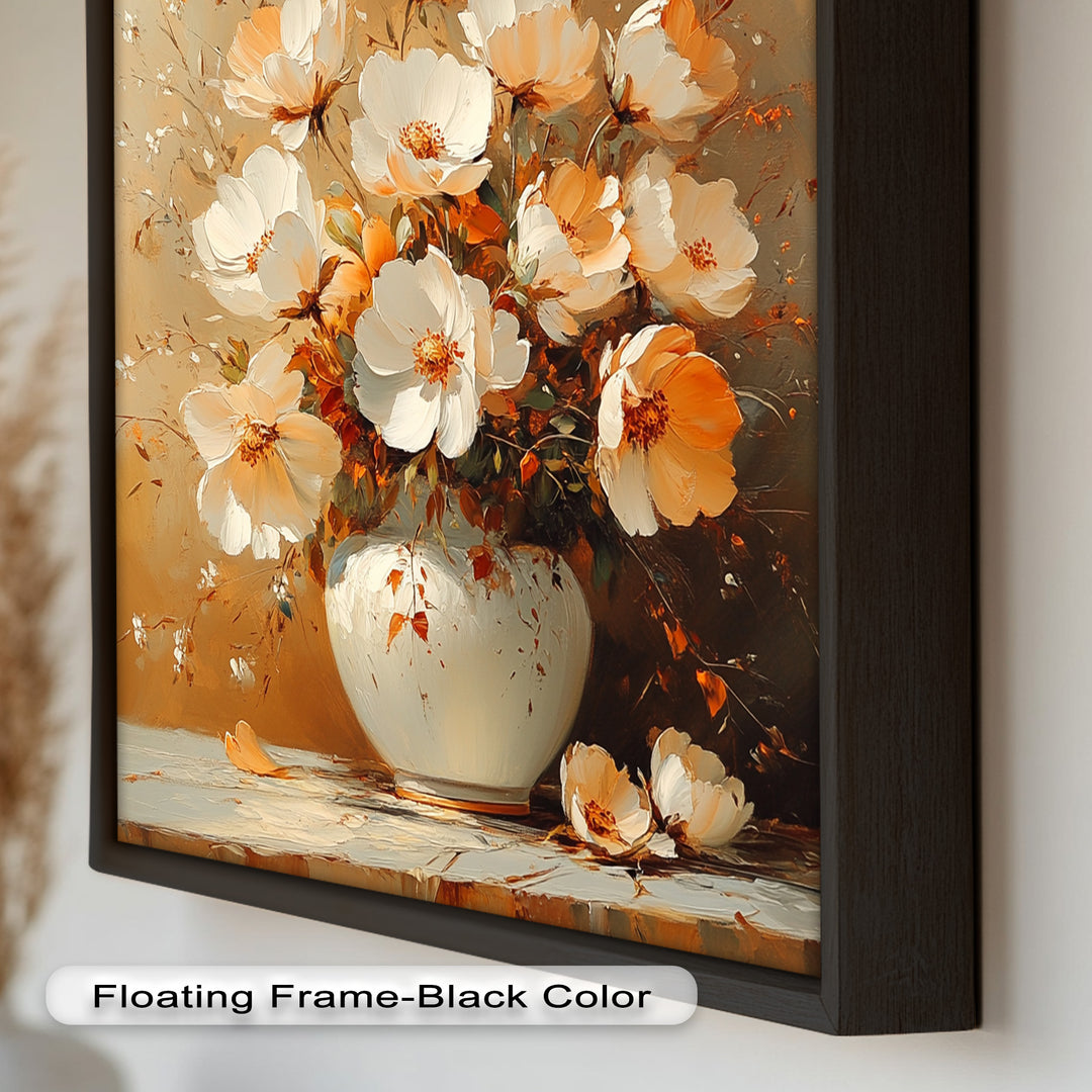 Warm Floral Arrangement – Flower Vase Oil Paintings