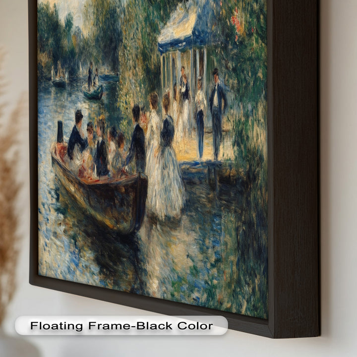 Afternoon Gathering by the River – Impressionist Oil Painting