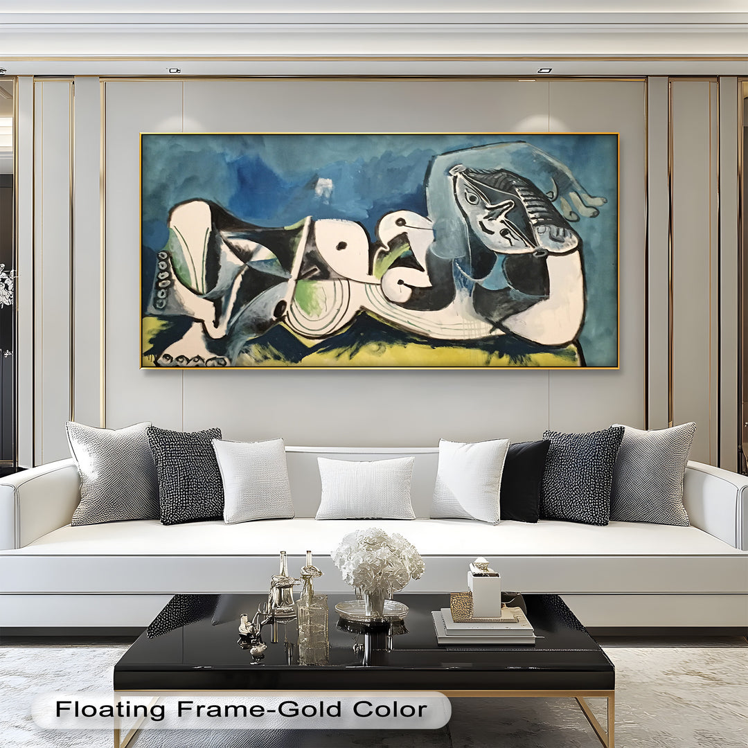 Resting in Abstraction – Reclining Figure Picasso Oil Painting