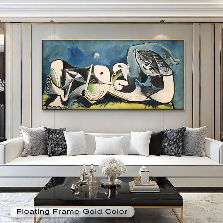 Resting in Abstraction – Reclining Figure Picasso Oil Painting