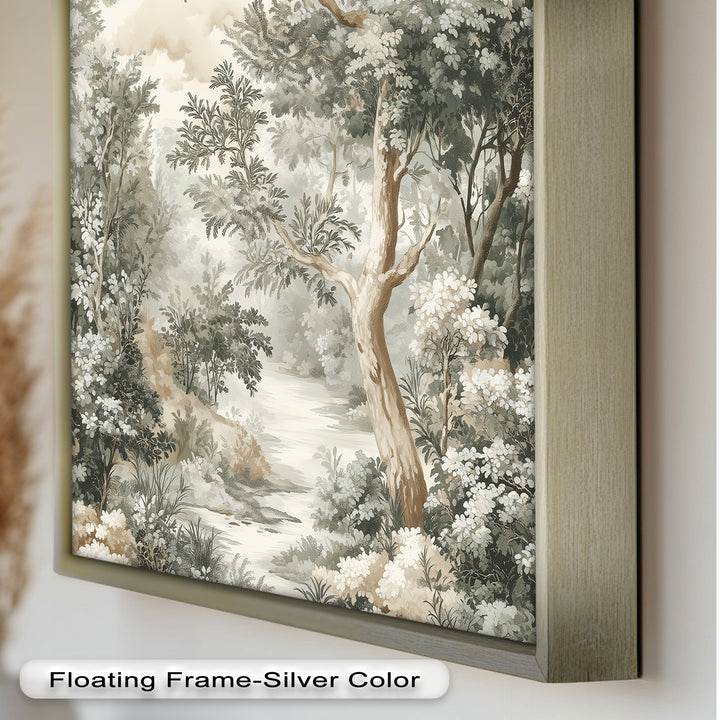 Antique Nature Wall Art-Forest Landscape Oil Paintin