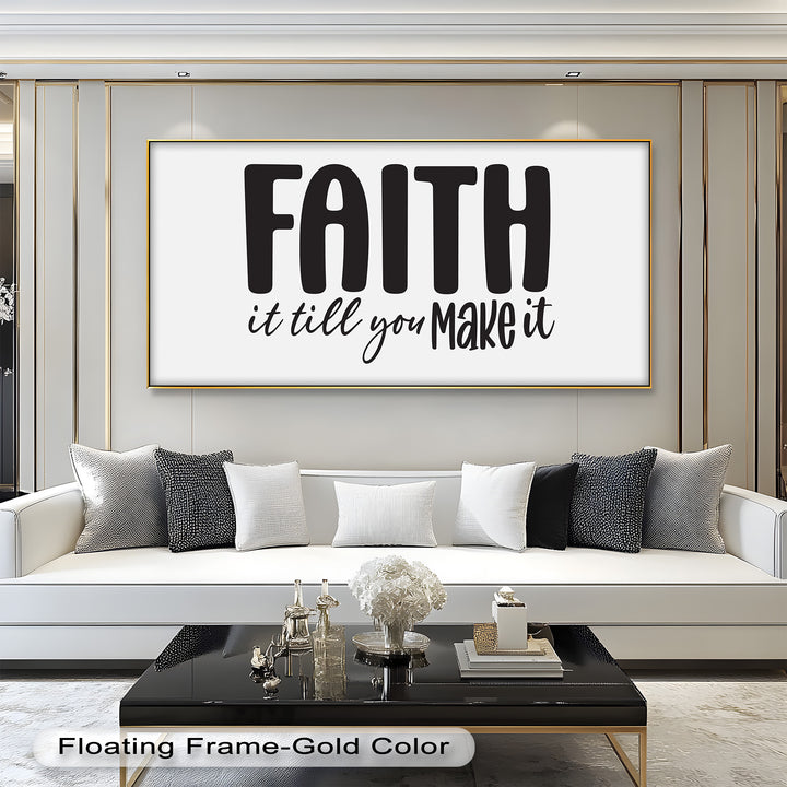 Faith It Till You Make It – Christian Oil Painting