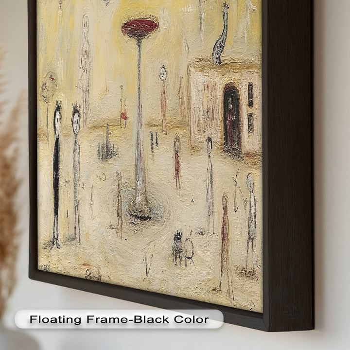Whispers of the Playground – Dreamlike Surrealist Oil Painting