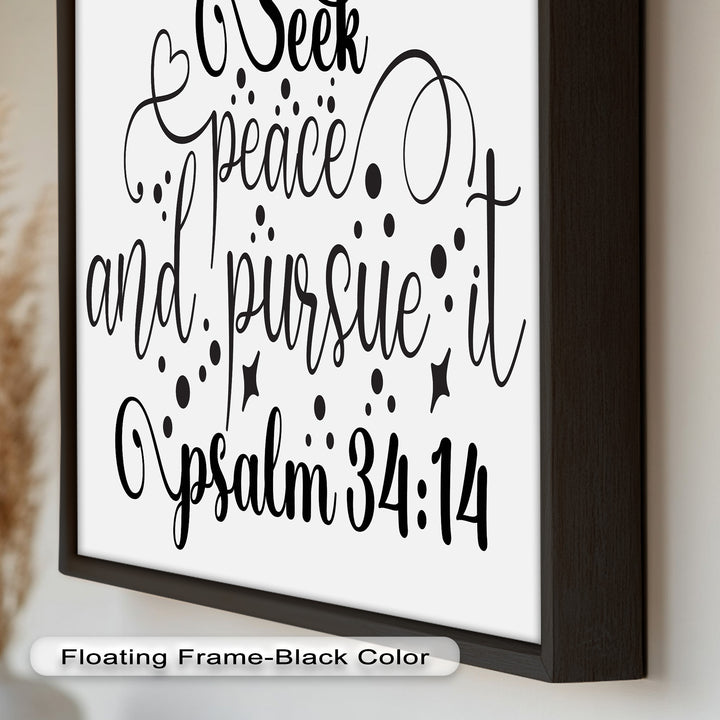 Seek Peace and Pursue It – Psalm 34:14 Bible Oil Paintings