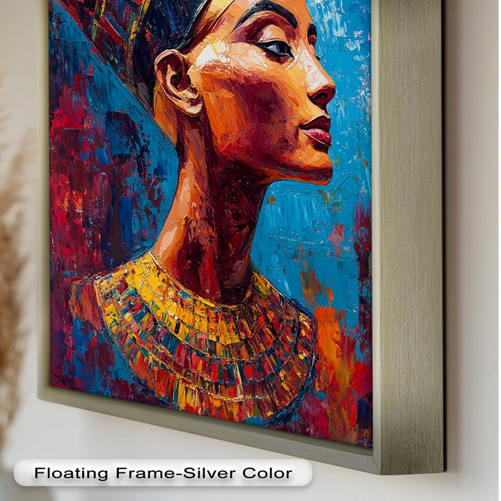 Fauvist Queen – Royal Profile Oil Painting