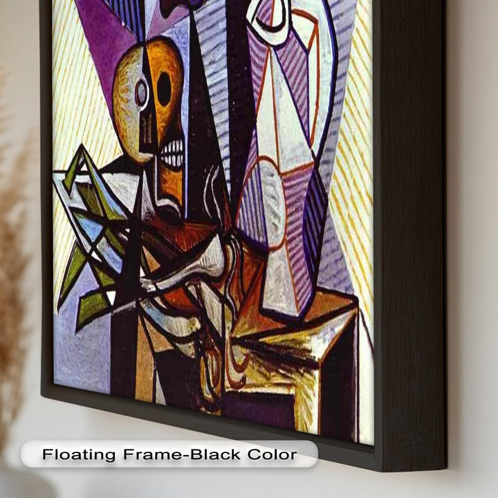 Still Life with Skull by Picasso – Symbolic Cubist Oil Painting