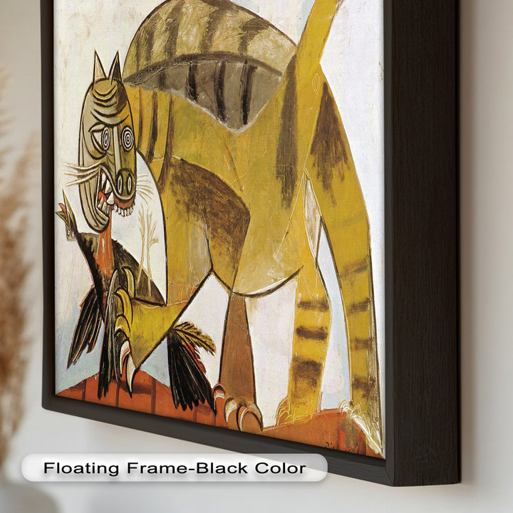 Wild Cat and Bird by Pablo Picasso – Cubist Oil Painting