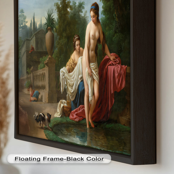 Bathing in the Garden – Neoclassical Elegance Oil Painting